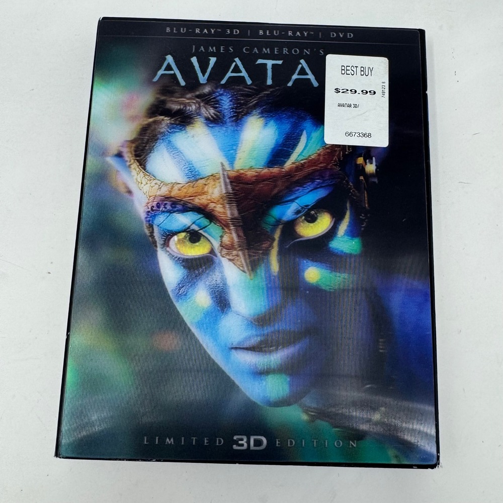 Avatar Limited 3D Edition Blu-ray 3D DVD 2-Disc Set James Cameron Lenticular